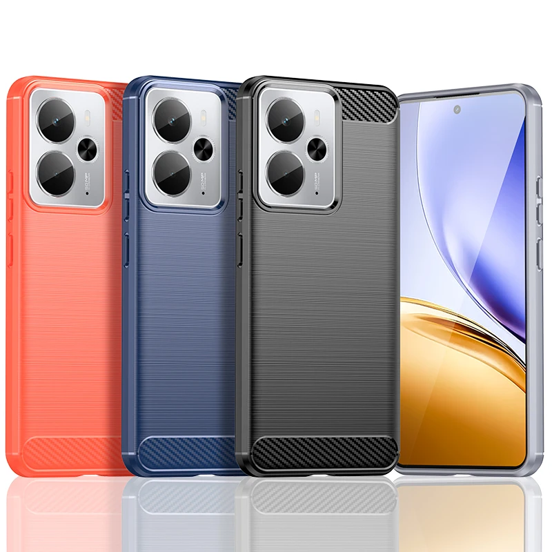 Para Realme 14 5G funda OPPO Realme 14 5G Capas nuevo teléfono parachoques armadura trasera a prueba de golpes TPU fibra de carbono Fundas Realme 14 5G - imagen 2
