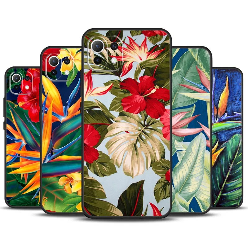 Funda de pájaros Hawaianos para teléfono móvil, carcasa para POCO M6, X3, X5, X6 Pro, F3, F5, M5s, Xiaomi 13T, 12T, 11T, 14 Pro, 12, 13 Lite