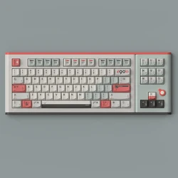 KeyTok Smile Turn 90s Keycaps PBT Teclado 87/104 Gris