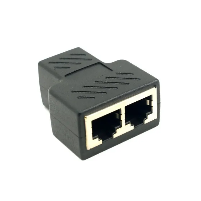 Divisor RJ45 Y, adaptador Ethernet 1 a 2, extensor de Cable de red de Internet, acoplador de conector RJ45 para PC, TV, enrutador de caja de interruptor - imagen 4