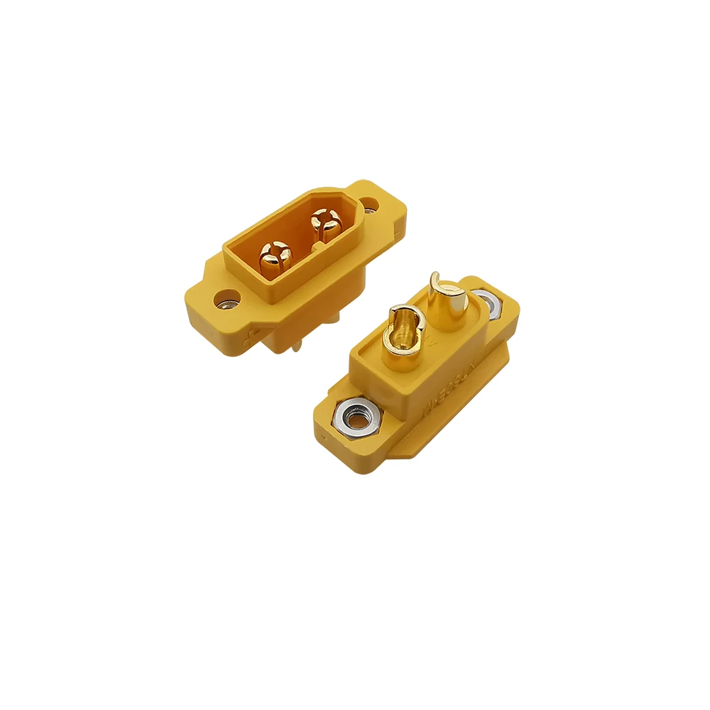 10 pares XT60E XT60H macho hembra enchufe XT60 bala montaje en Panel tornillo conector de clavija fija para RC Lipo batería FPV multicóptero - imagen 4