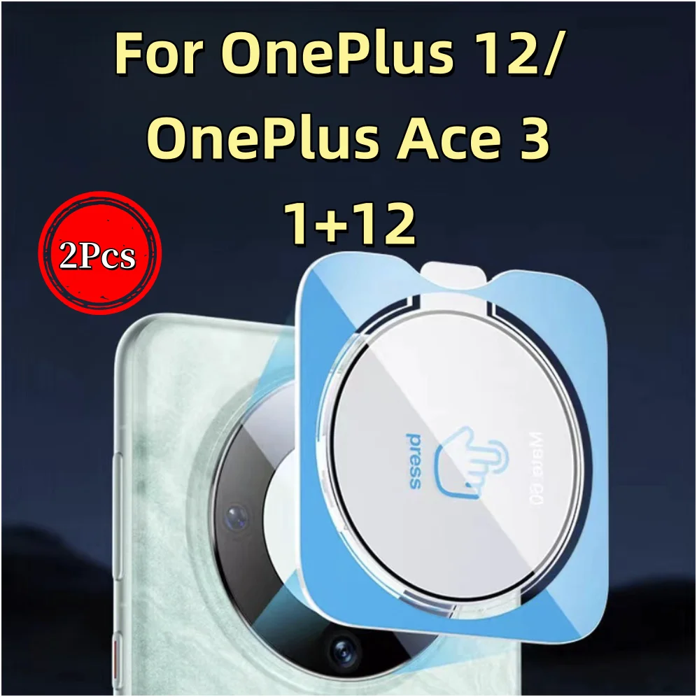 2 uds para OnePlus 12 One Plus ACE 3 ACE3 1 + película de fotografía de cámara sigilosa película resistente con Kit de instalación Simple - imagen 2