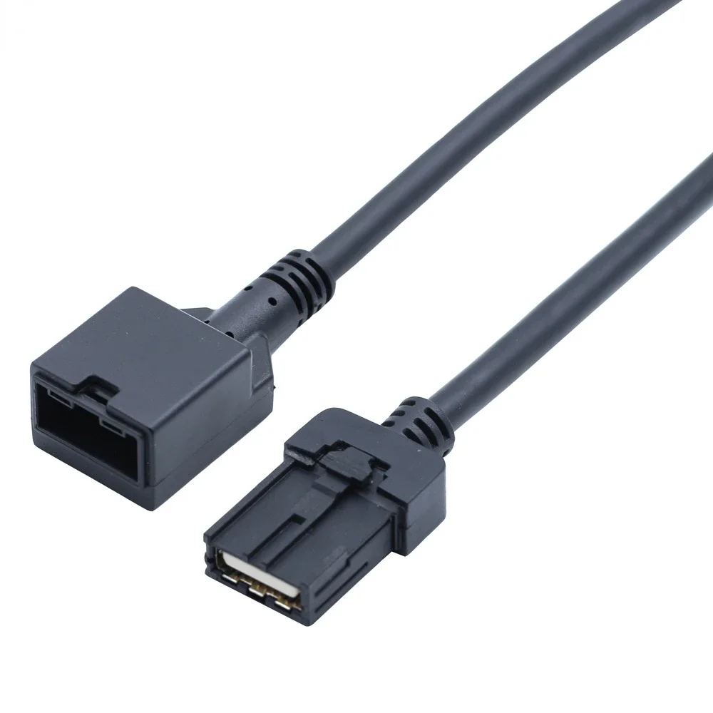 Cable HDMI moldeado negro de alta definición 1,4 V para coche 4K con 19P, conector HDMI tipo E macho a HDMI tipo E hembra - imagen 2