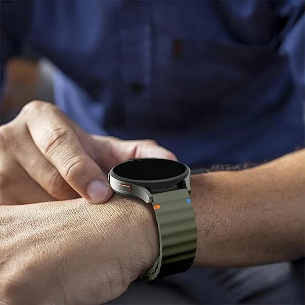 Correa deportiva de silicona para Samsung Galaxy Watch 7 FE 6 4 Classic 5 pro 47mm 45mm 44mm 40mm 43mm correa Galaxy Watch6 7 pulsera - imagen 4