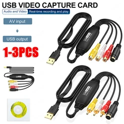 Tarjeta Captura Vídeo VHS DVD a USB – Convertidor RCA para PC y Mac