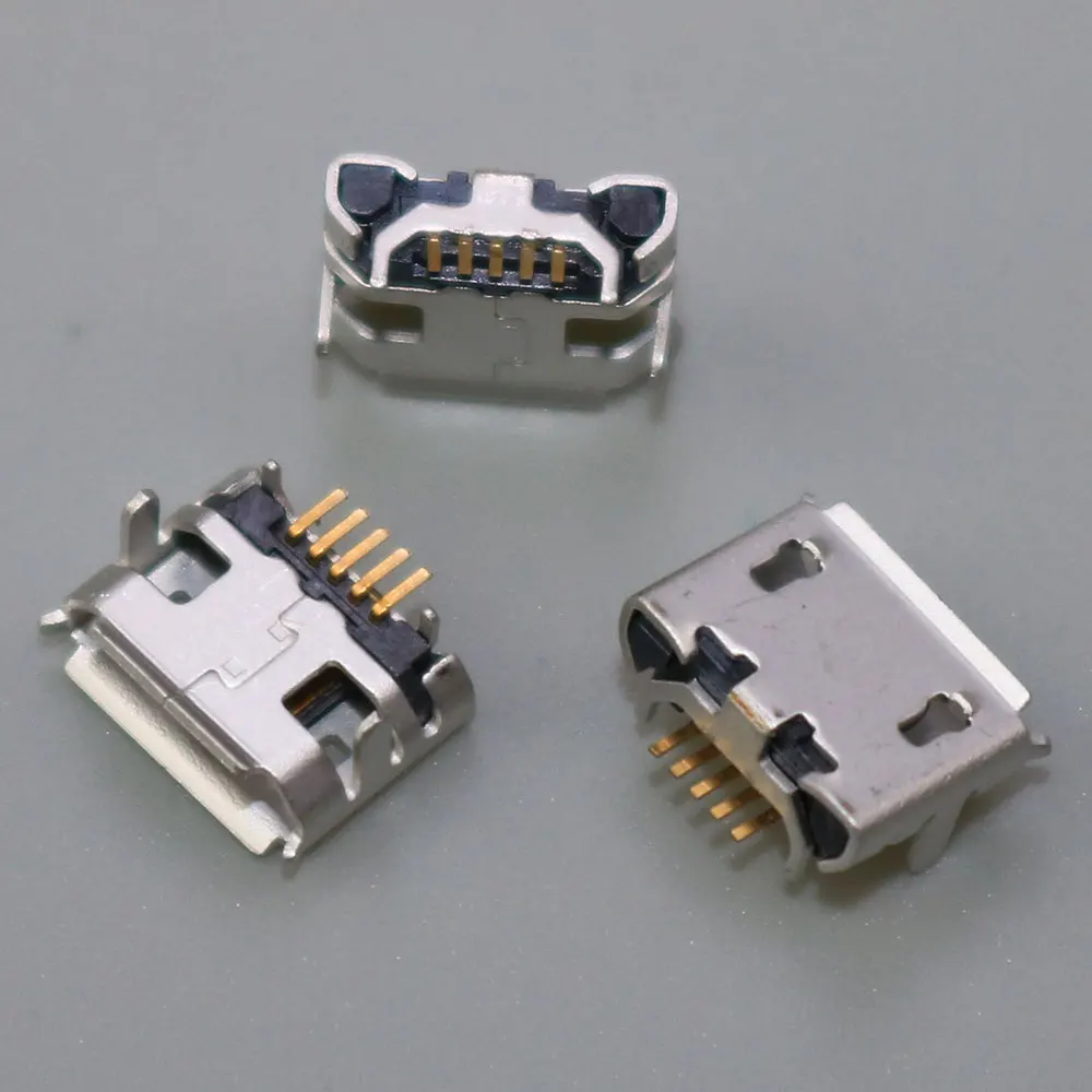 Mini Conector Micro USB de 5-20 piezas, puerto de carga, cargador hembra, 5 pines, para JBL Flip 2, Altavoz Bluetooth