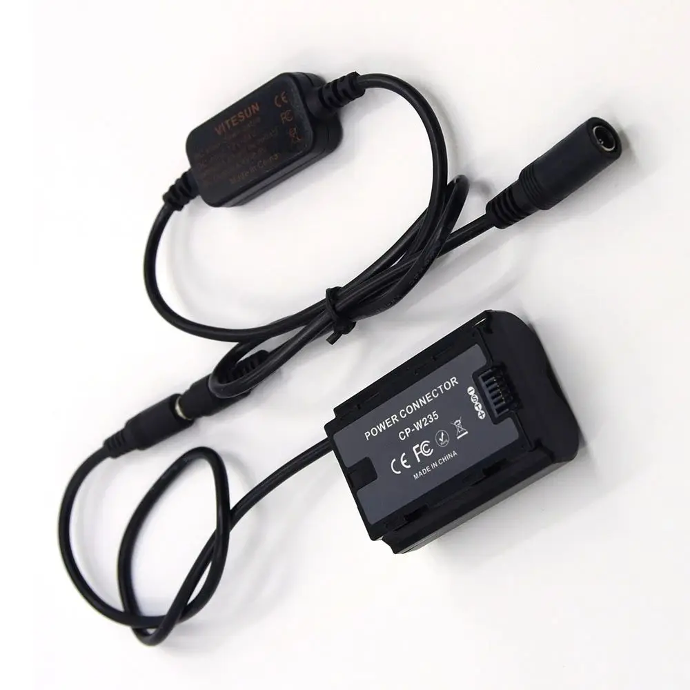 Acoplador CC de batería simulada NP-W235, Cable reductor CP-W235 para cámaras Fujifilm X-T4 GFX100S X-H2S XH2 GFX 50S II
