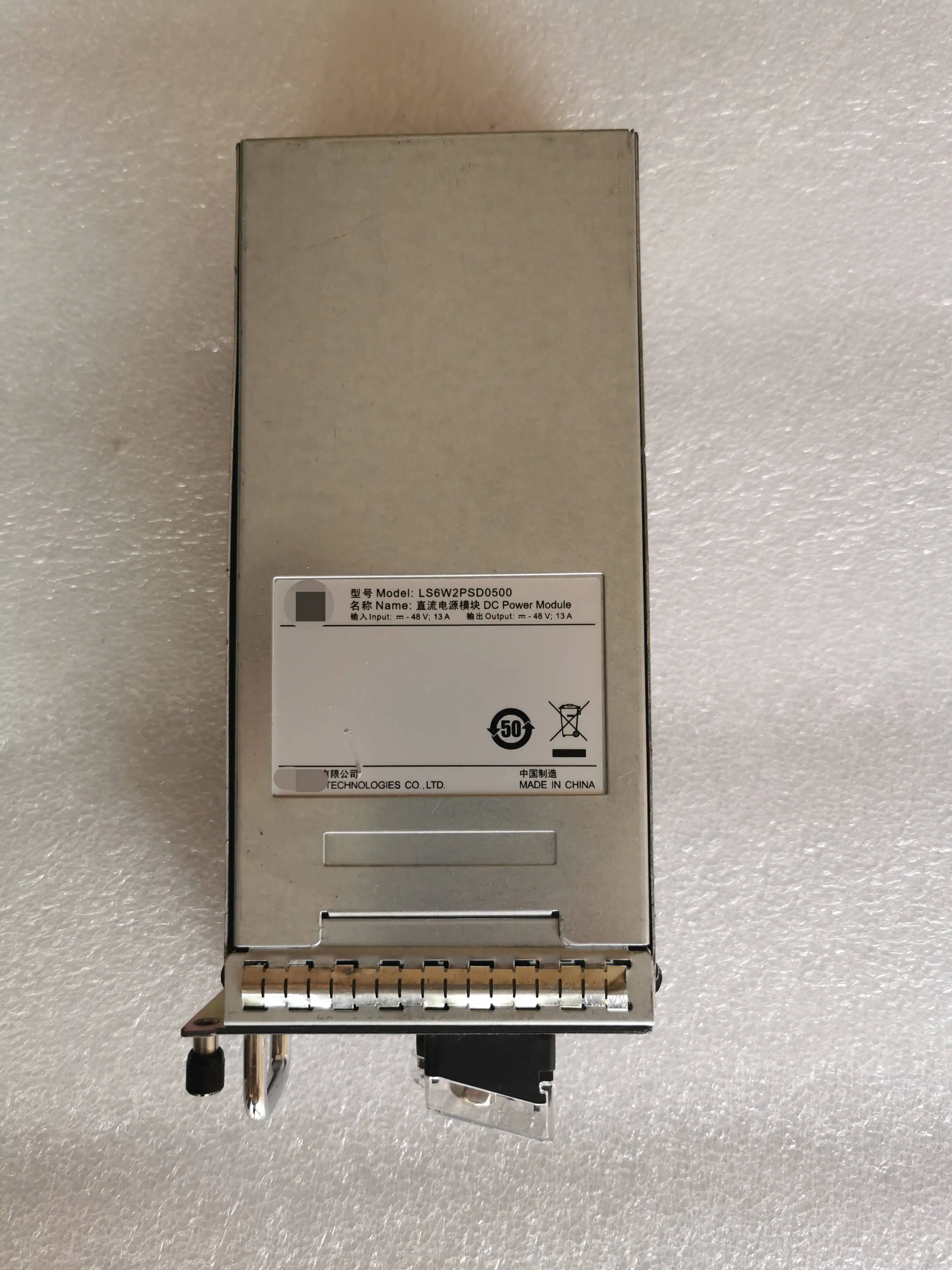 Módulo de alimentación CC LS6W2PSD0500 de 500 W para interruptores de la serie Huawei S6700 - imagen 3