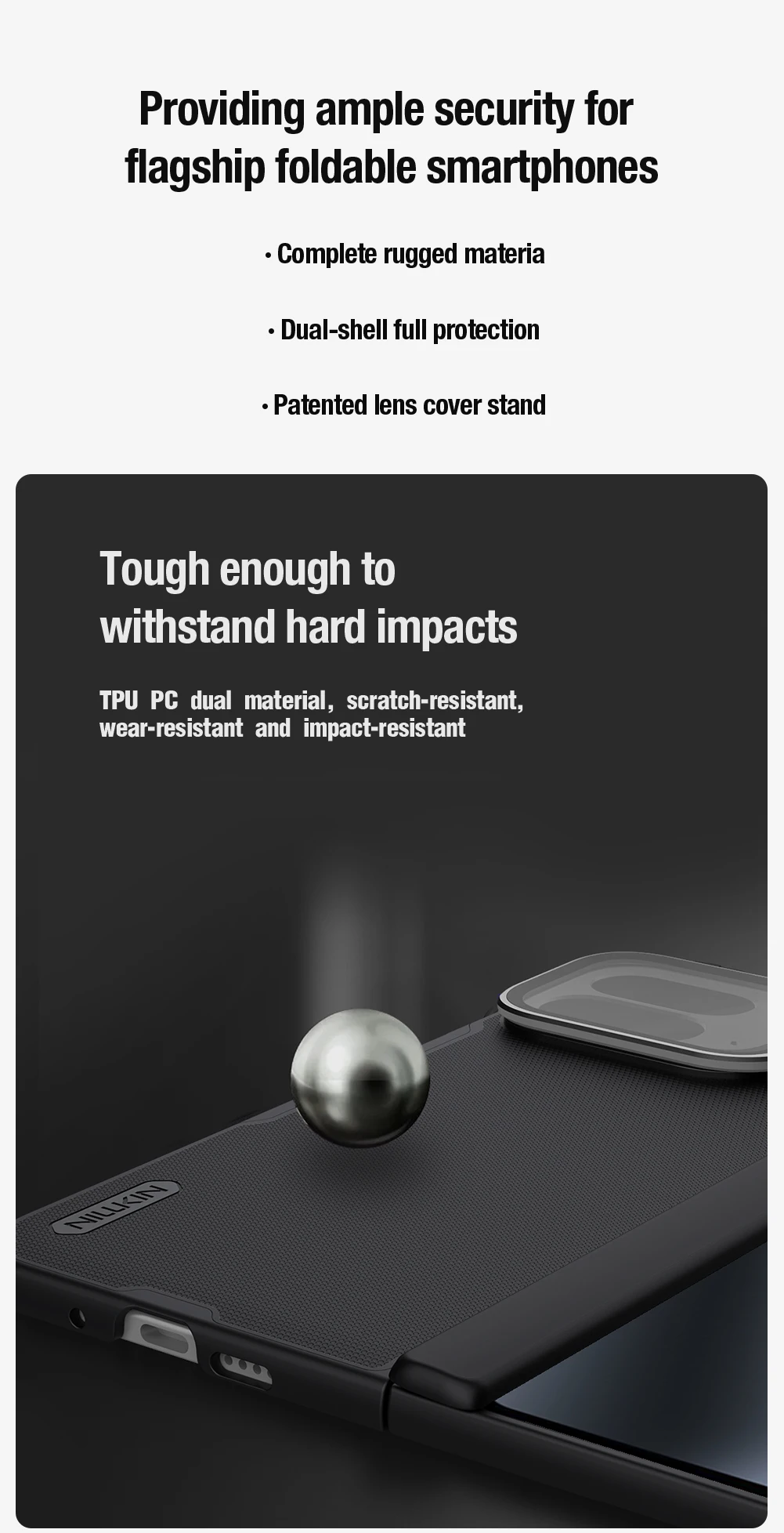 Nillkin para Google Pixel 10 Pro funda magnética plegable súper esmerilado Protector de cámara soporte duro PC contraportada protección