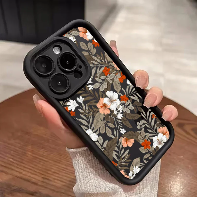 Funda con estampado Floral de hojas y flores para Huawei Honor Magic 7 Lite 6 Pro X9C Smart 200 Pro 90 Lite 5G Y9 Prime 2019 P30 Pro - imagen 5