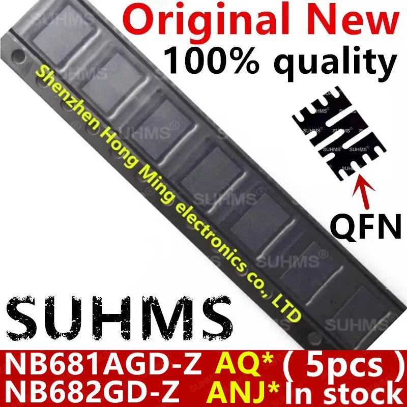 NB681AGD-Z NB681AGD NB681A AQPG AQ * NB682GD-Z NB682GD NB682 ANJG ANJ * QFN-13, 5 unidades, 100% nuevo