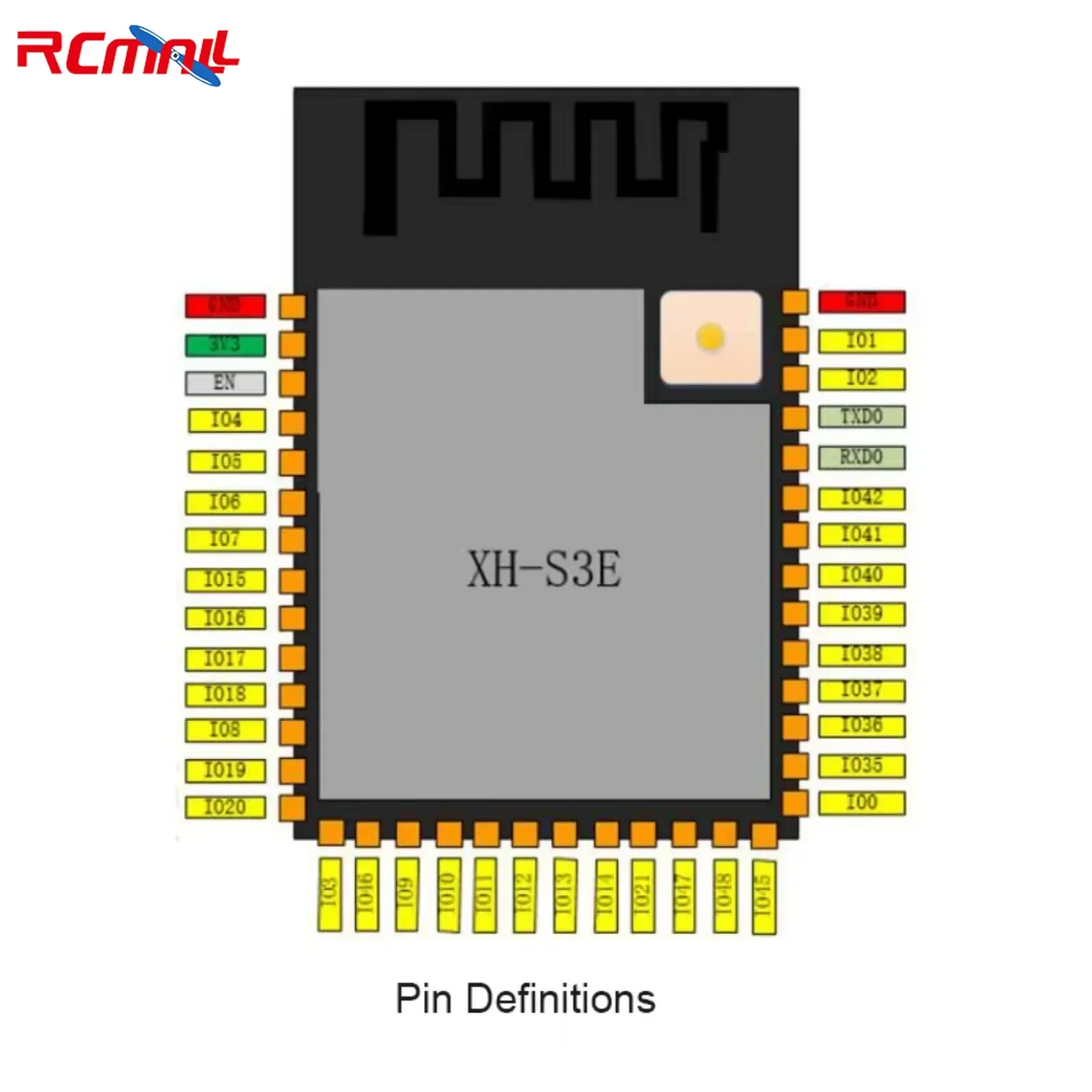 Módulo de programación ESP32 Placa de prueba Placa de desarrollo del sistema de accesorios de grabación + 2 uds Módulo de ESP32-S3-WROOM-1 XH-S3E N16R8 - imagen 4