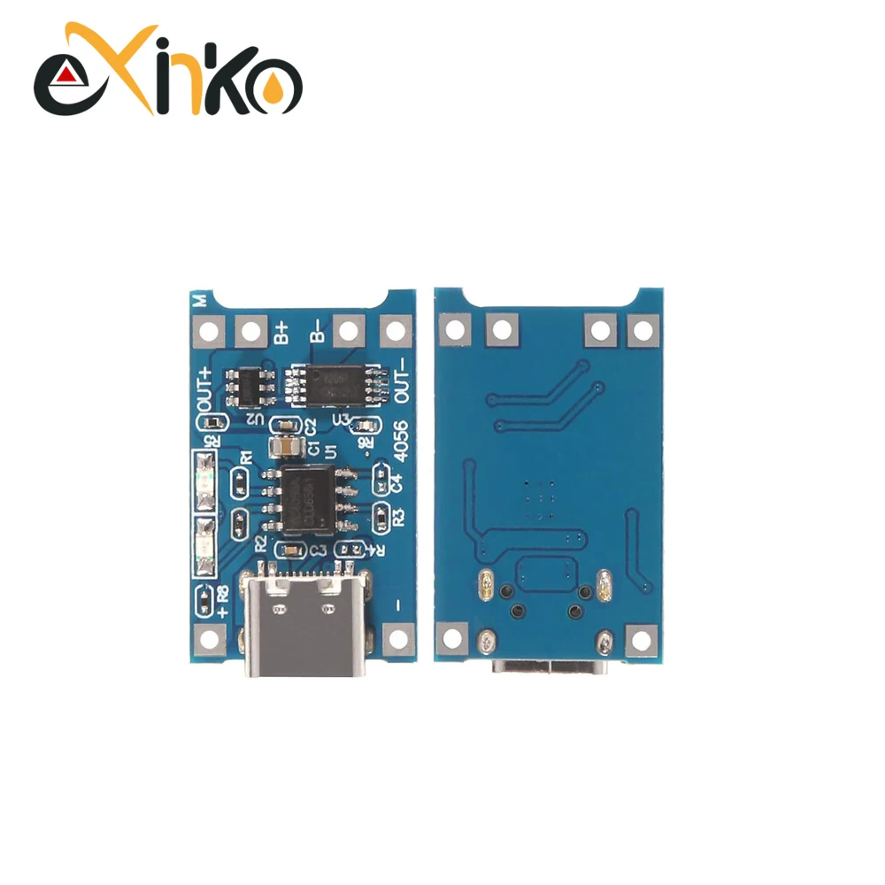 10 Uds 18650 1A 5V módulo de placa de carga de batería de litio Micro USB/interfaz tipo c protección de carga 2 en 1 - imagen 5