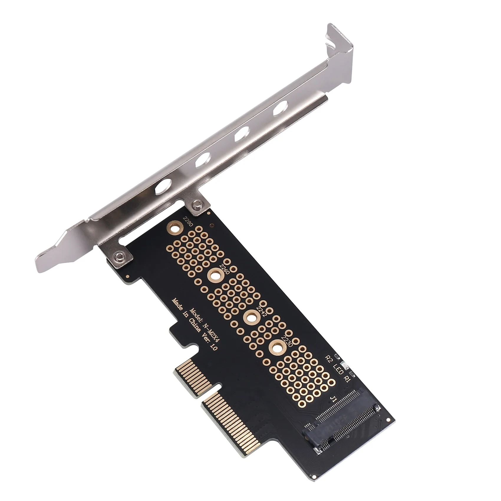 Adaptador de tarjeta elevadora M.2 NVME SSD NGFF a PCIE 3,0 X4, compatible con 2230, 2242, 2260, 2280, tamaño NVMe M.2 SSD - imagen 3