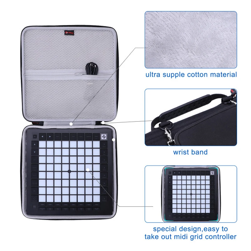 XANAD Estuche rígido EVA para Novation Launchpad Pro MK3 Bolsa de almacenamiento de transporte protectora - imagen 3