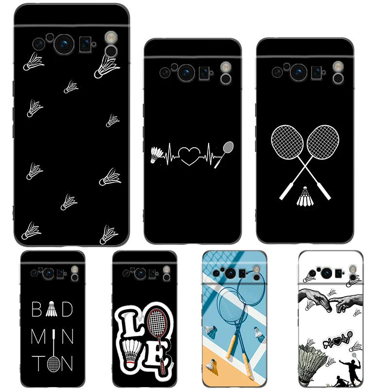 Para Google Pixel 10 Pro funda de teléfono Pixel 9 Pro XL TPU funda Pixel 8 Pro 9A 8A 7A 7 6A 6 Pro funda suave bádminton