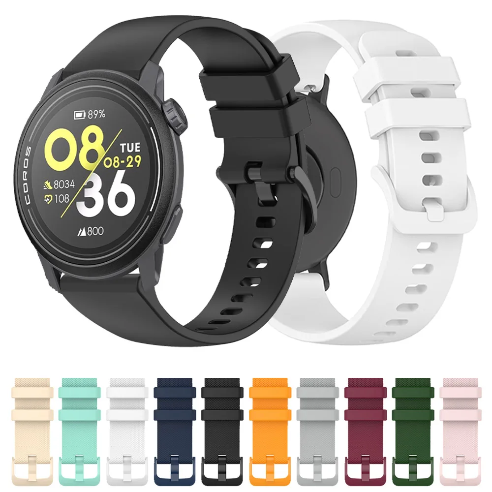 Correa de reloj inteligente de 22mm y 20mm para COROS APEX 2 Pro/PACE 3 PACE2, pulsera deportiva, Correa de silicona para Apex 42mm 46mm - imagen 2