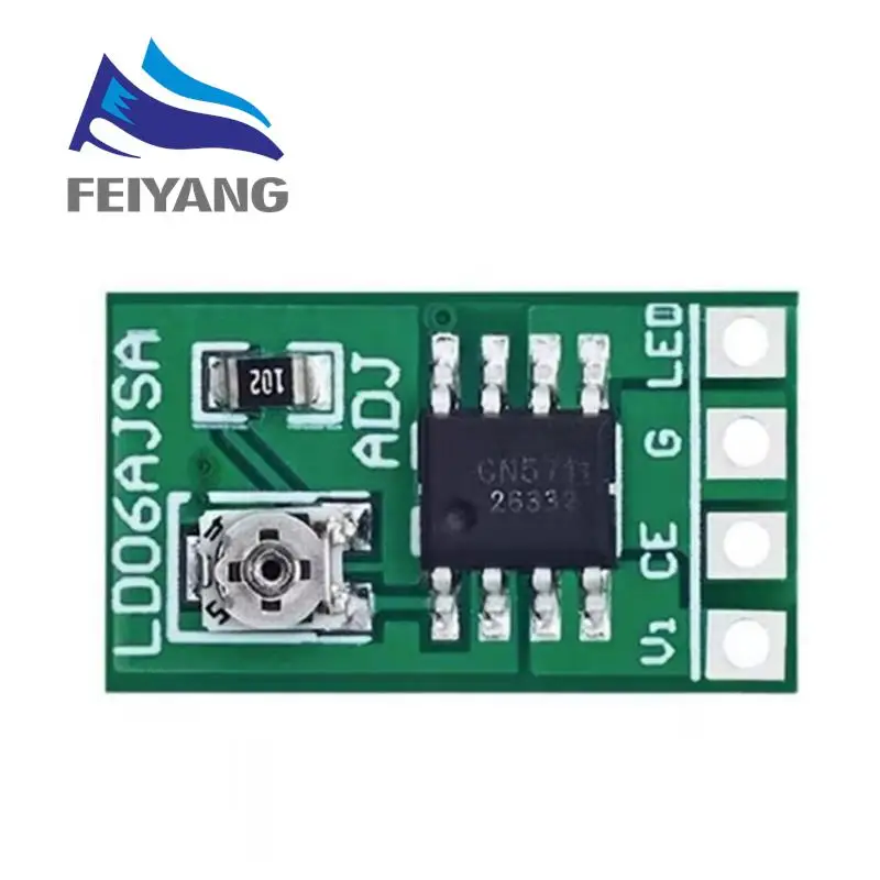 SAMIORE-ROBOT Controlador LED de corriente constante ajustable, 30-1500MA, DC 3,3 V, 3,7 V, 4,2 V, 5V PWM, placa de Control, módulo de potencia Buck, nuevo - imagen 2