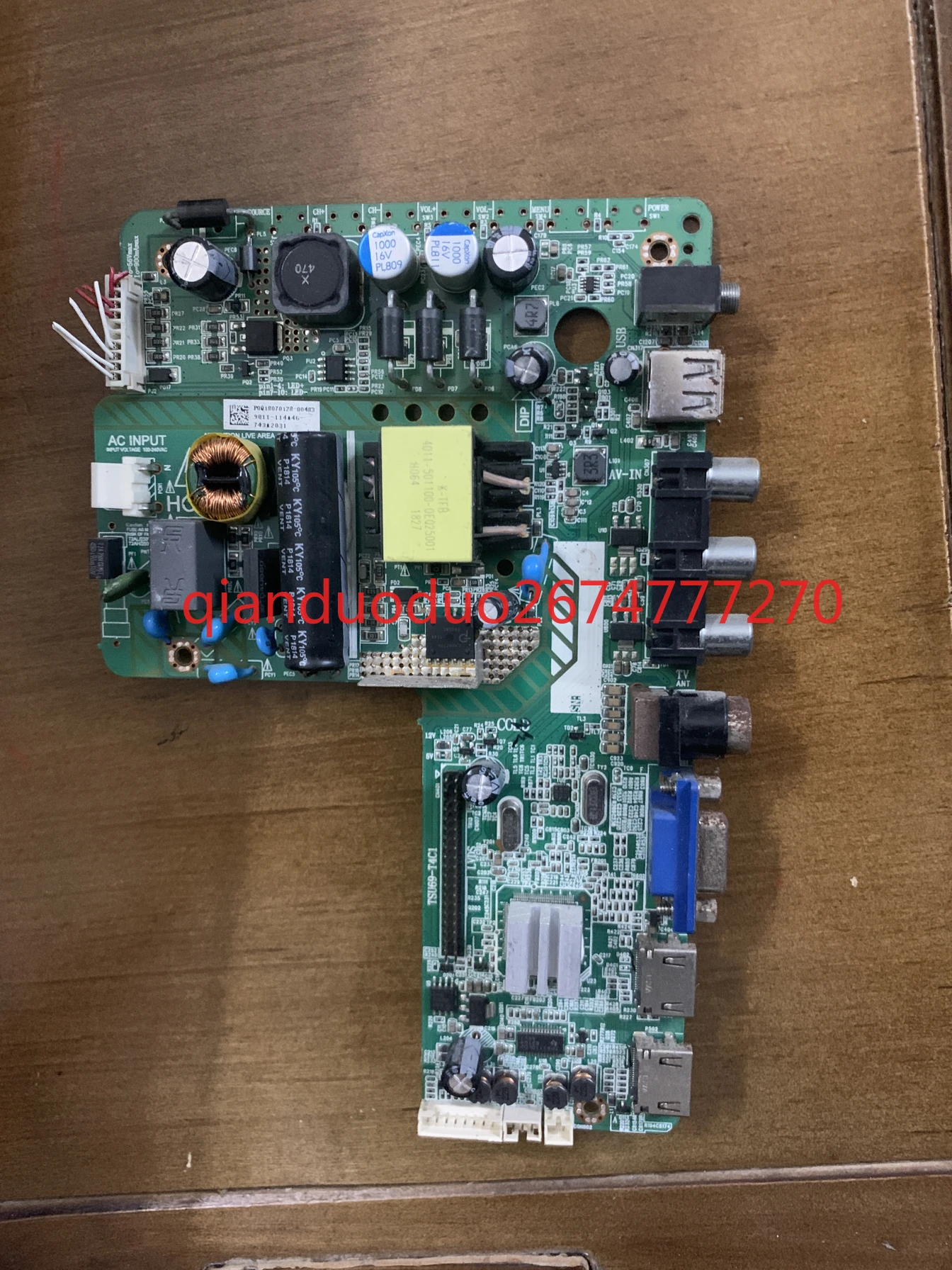 Aplicable a Philips 39PHF3251 39E1900 32PHF3052 placa principal TSU69-T4C1 pantalla K390WK1 - imagen 2