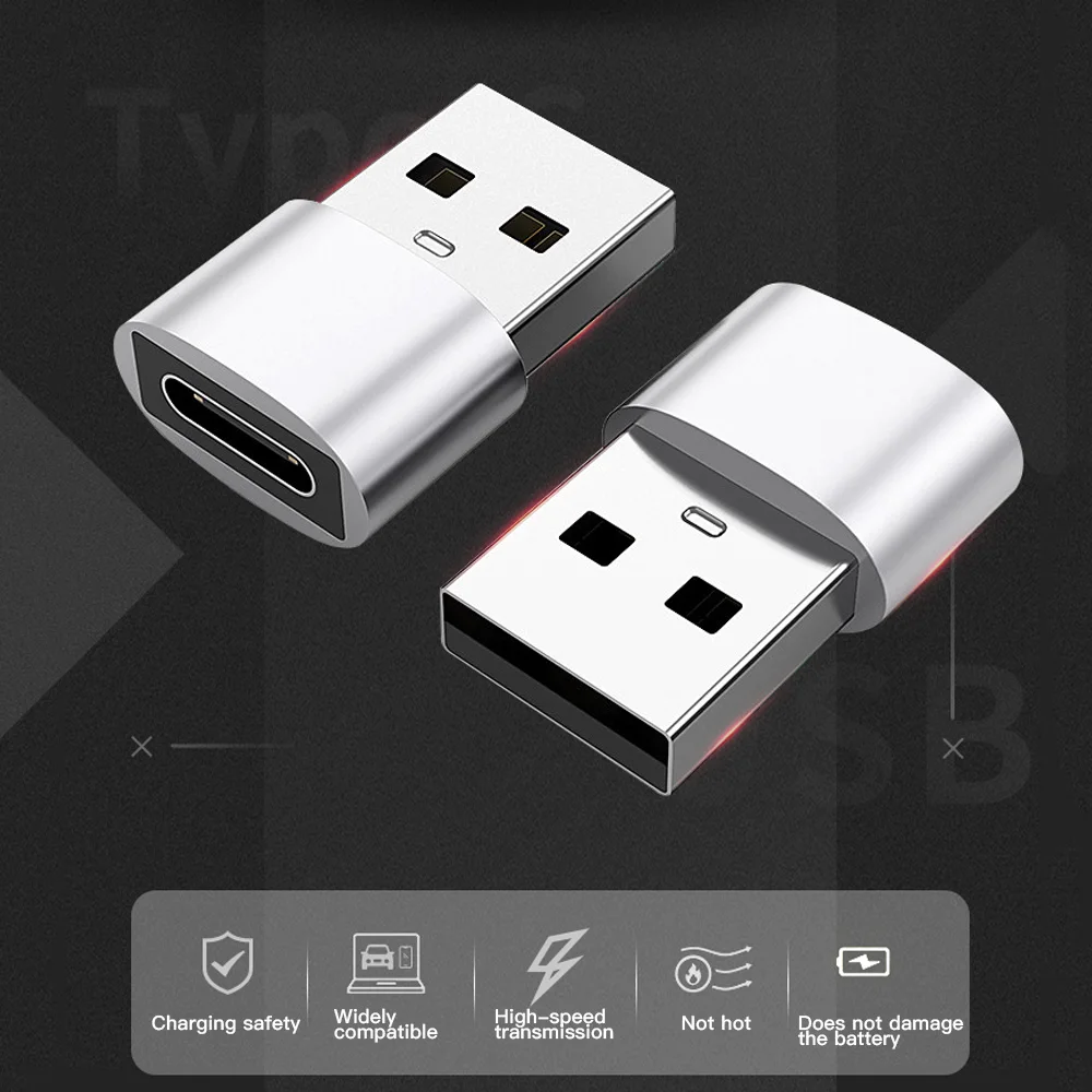 4 Uds USB a tipo C OTG adaptador USB USB-C macho a Micro USB tipo c hembra convertidor para Macbook Samsung S20 USBC OTG conector - imagen 2