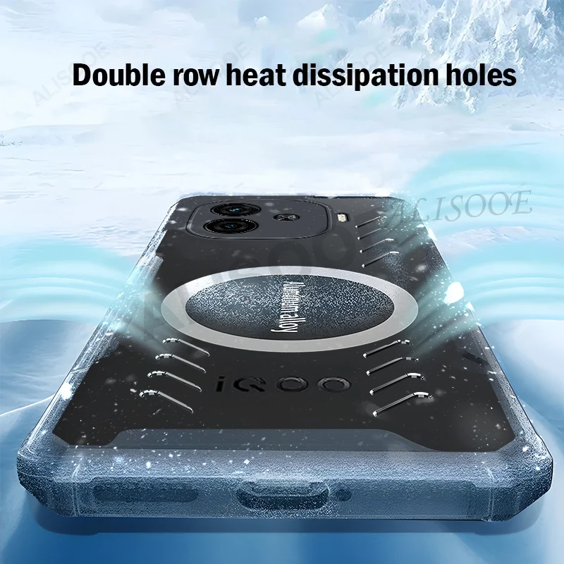 Capa transparente HD para iQOO Z9 Turbo Plus, Funda protectora contra disipación de calor para Vivo iQOO Z9 Turbo Funda - imagen 5