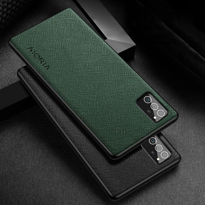 Funda para Samsung Galaxy Note 20 10 9 8 Ultra Plus Lite funda con patrón cruzado Funda de piel de cuero funda de teléfono de lujo coque capa