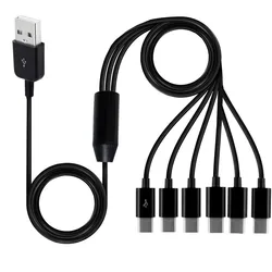 Hub USB-C 6 Puertos Carga Rápida 100W PD