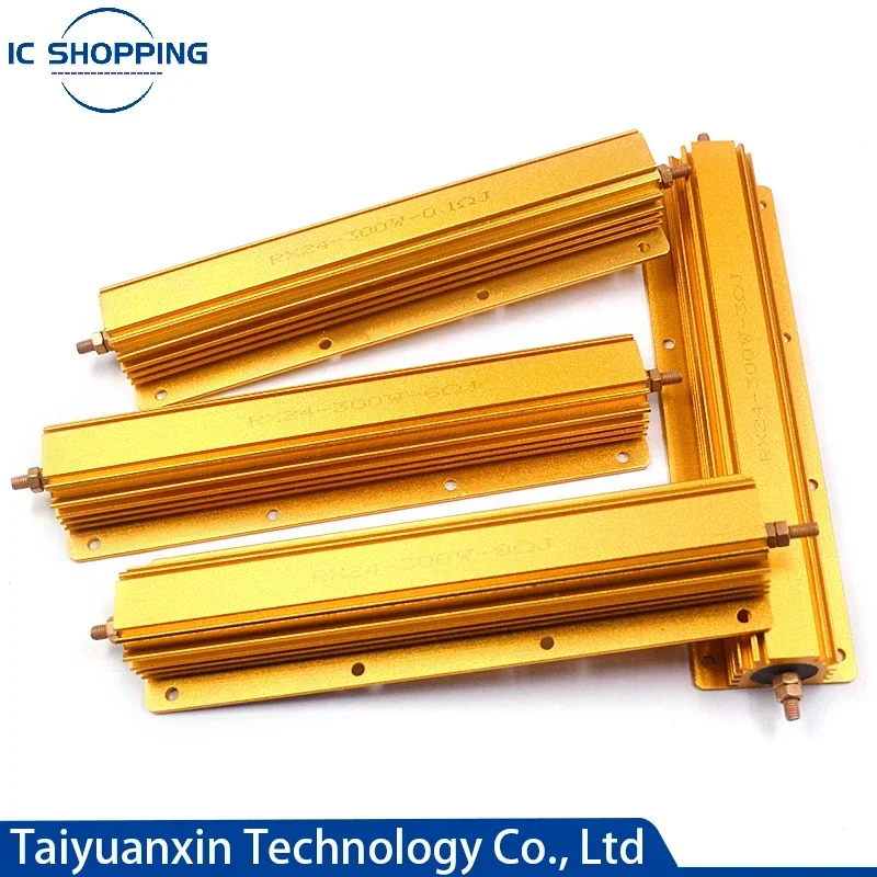 Resistencia bobinada de carcasa de Metal de potencia de aluminio 200W 300W 500W 0,1 ~ 10K 0,22 0,33 0,5 2 4 8 20 30 47 50 100 200 300 500 1K 2K - imagen 4