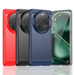 OPPO Find X6 Pro – Funda TPU antigolpes de fibra de carbono