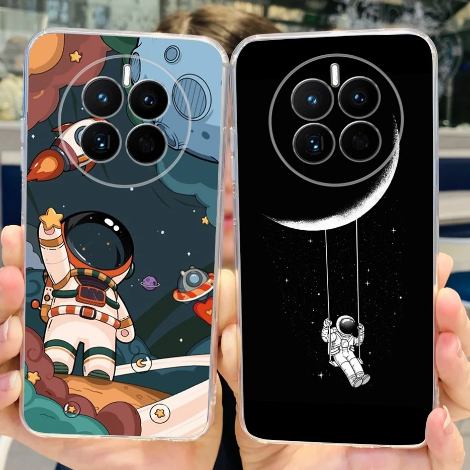 Funda de silicona blanda para teléfono móvil Huawei Mate 50 Pro, carcasa colorida pintada, protector de DCO-LX9 - imagen 4