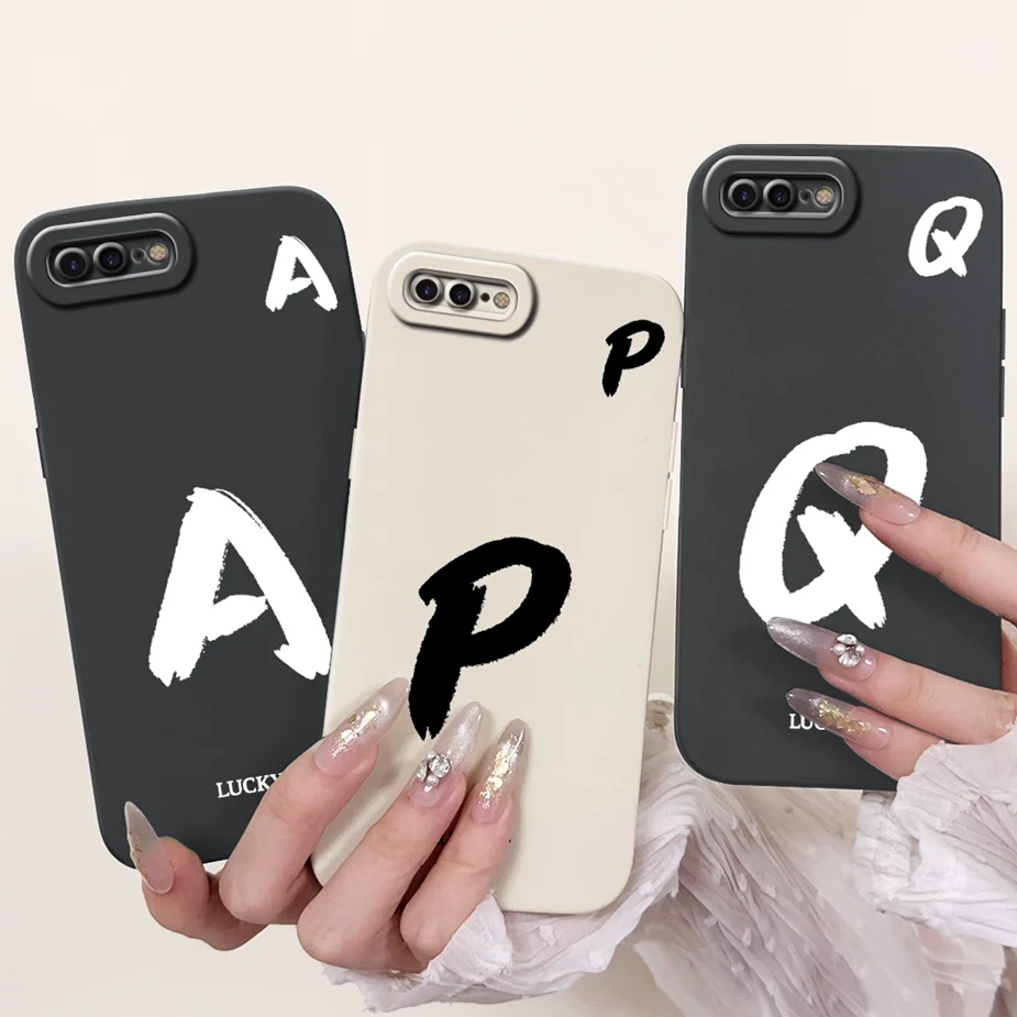 Para Apple iPhone 7 Plus funda iPhone8 moda letras de la suerte cubierta suave TPU funda de teléfono para Apple iPhone 8 Plus iPhone7 Fundas bolsas