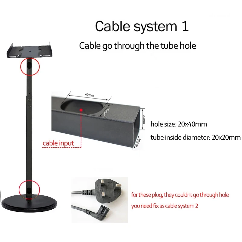 (1 par = 2 uds) SF120L 82,5 cm-114cm abrazadera de base redonda ajuste superior soporte de suelo de exhibición de altavoz de sonido envolvente universal - imagen 3