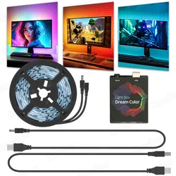 Tira LED USB RGB para TV y monitor con sincronización de color
