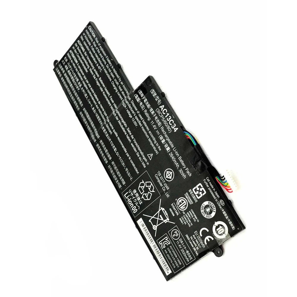 Nueva batería Original y genuina para ordenador portátil AC13C34 11,4 V 2640mAh para Acer Aspire V5-122P V5-132 E3-111 E3-112 ES1-111M - imagen 4