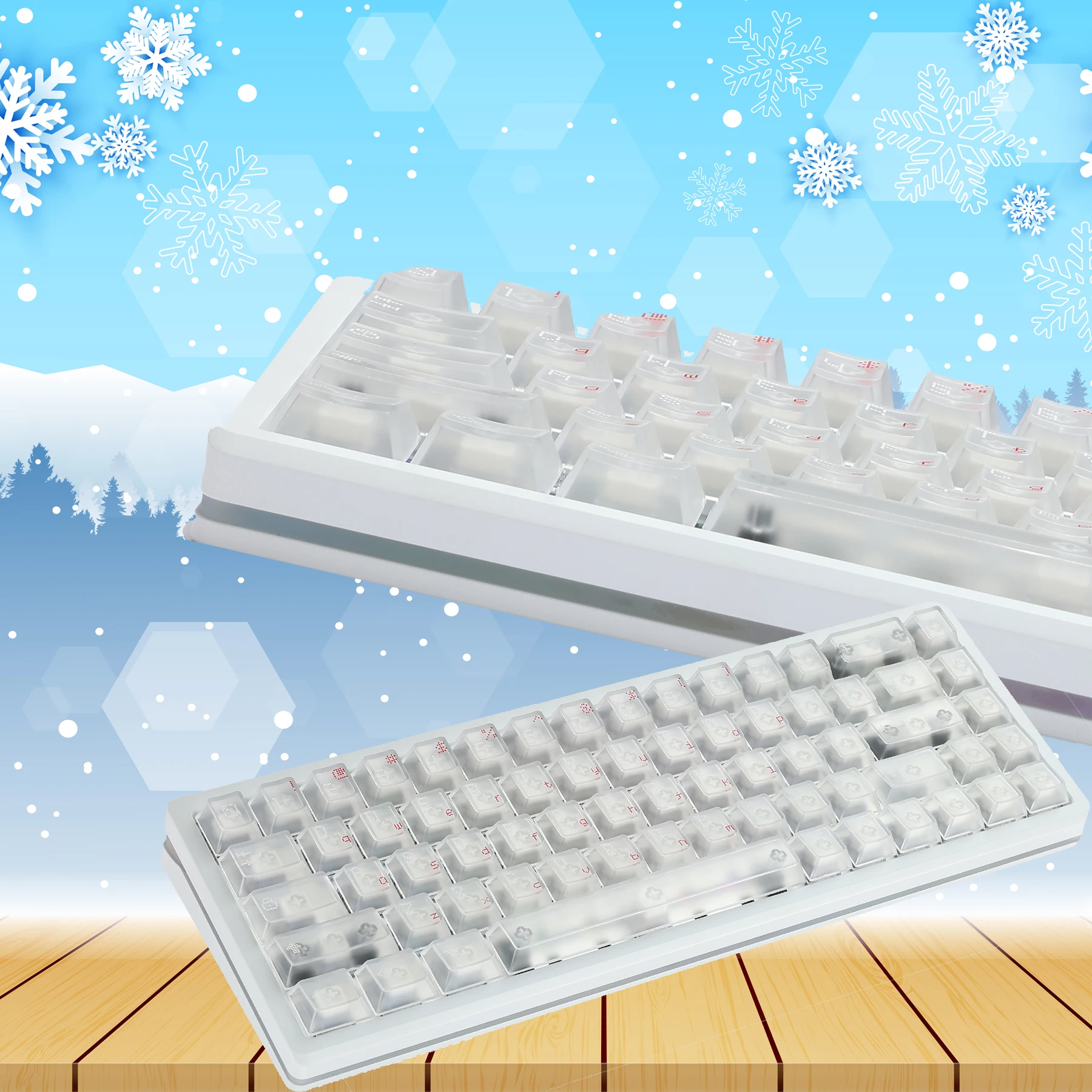 Nuevo teclado Everglide AE68Pro, eje magnético, posición Original de doble lámpara RT0.001MM/ADC, conexión directa, teclados para PC Esports - imagen 4