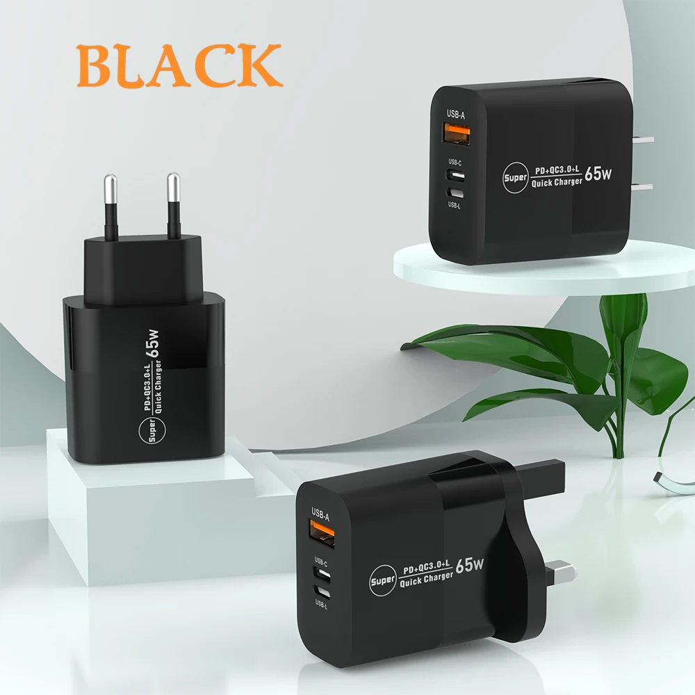 Cargador USB de alta potencia PD 65W, adaptador de cargador Convertible súper rápido para iPhone 15, 14, 13, 12 Pro, Huawei, Xiaomi, Samsung, Pixel oppo - imagen 5