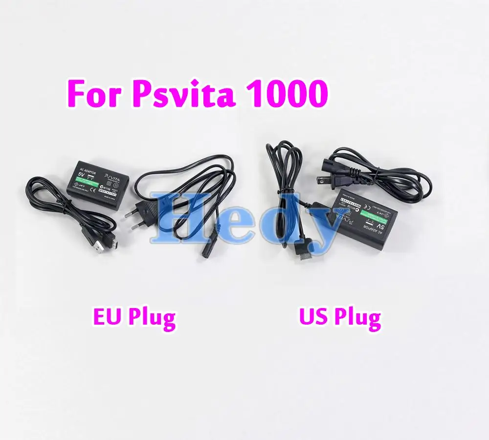 1 unidad para cargador Psvita1000, adaptador de CA de 5V, cargador de pared para el hogar, cable de alimentación para Sony PS Vita PSV 2000, enchufe UE EE. UU. - imagen 2