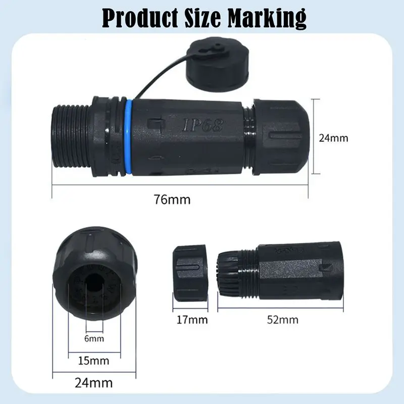 IP68 impermeable CAT6 Gigabit blindado RJ45 hembra a hembra M23 Panel fijo impermeable conector Ethernet conector LAN - imagen 2