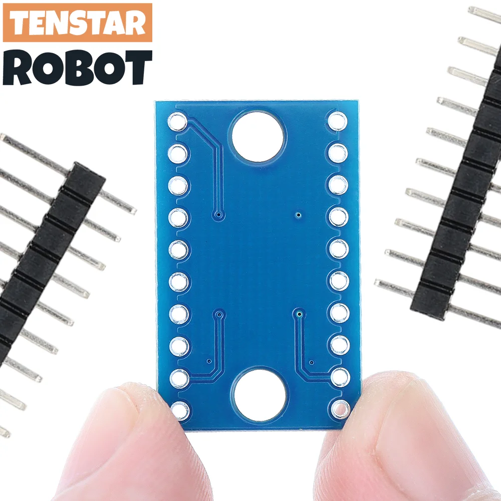 TENSTAR 5 uds TXS0108E módulo convertidor de nivel lógico de 8 canales palanca de cambios dúplex completa de alta velocidad bidireccional 3,3 V 5V TXS0108 - imagen 3