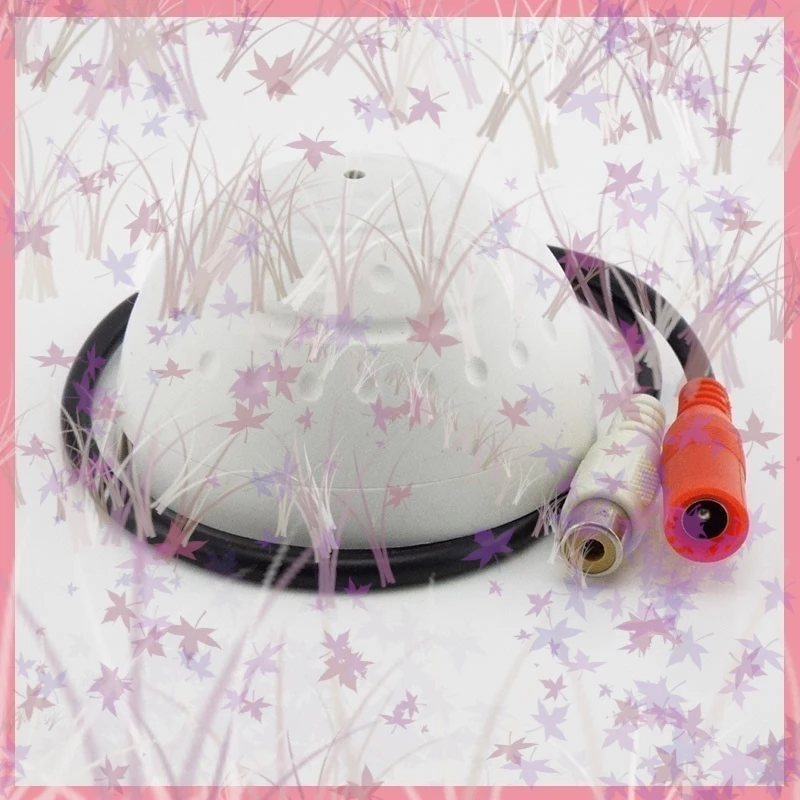 1/2/5 Uds DC 9V 12V RCA micrófono de monitoreo de Audio hembra micrófono de captación de sonido para cámara CCTV seguridad IP Monitor de voz B6 - imagen 2