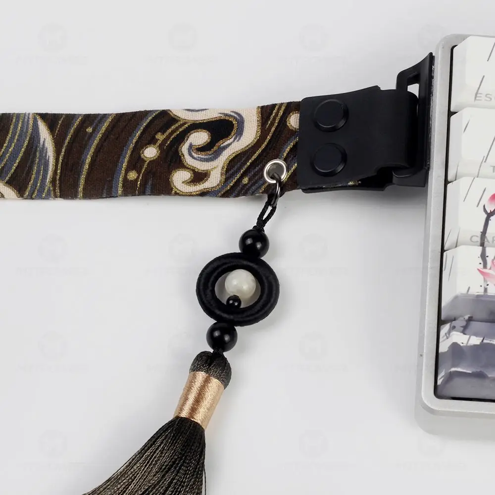 Cinta para teclado, correa para teclado mecánico, personalización de correa para teclado de eje magnético, Wooting Atk68, decoración Drunkdeer con borlas - imagen 5