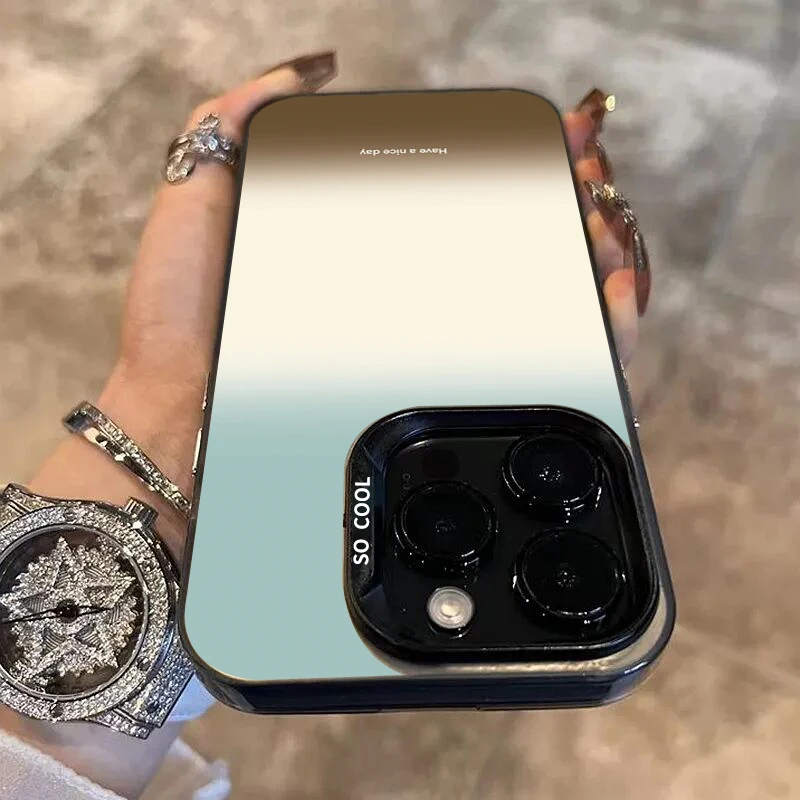 Funda de teléfono IMD plateada mate de Color degradado para Xiaomi Redmi 13 12 13C Redmi Note 13 12 11 10 Pro Plus 12S 11S cubierta a prueba de golpes - imagen 4