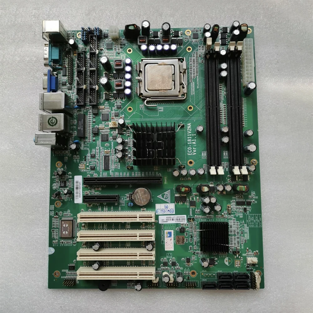 ECO-1811V2NA VER:A1.1 Placa base de computadora industrial DDR2 Puerto Ethernet dual 8 * COM - imagen 4