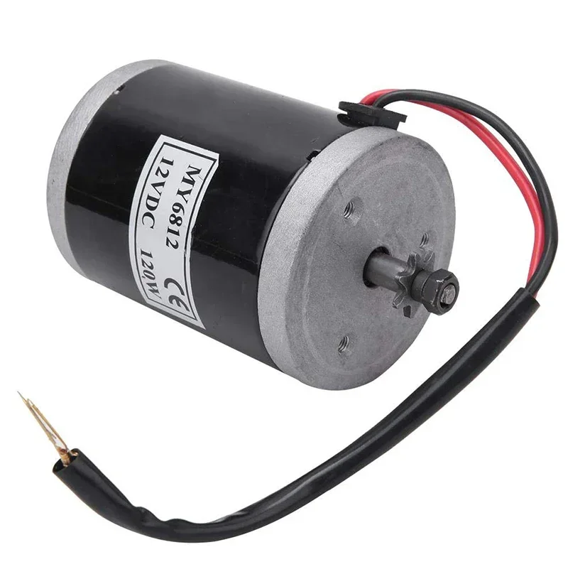 MY6812 150W 120w 100W DC 12V/24V motor de alta velocidad, pequeño motor de cepillo de CC, Motor de cepillo con polea de correa para Motor eléctrico