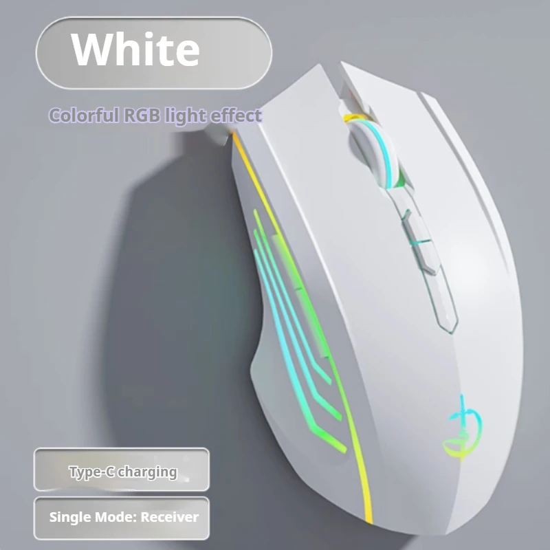 Ratón inalámbrico recargable con Bluetooth, Mouse silencioso, adecuado para portátiles, ordenadores de escritorio, juegos, oficina, aprendizaje, pantalla Universal de batería - imagen 5