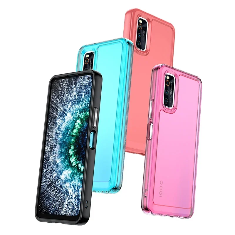 Funda de teléfono con parachoques de silicona Candy a prueba de golpes para iQOO Neo Series - Funda protectora para Neo 5 Lite Young/Neo 3/Neo Z1 - imagen 2
