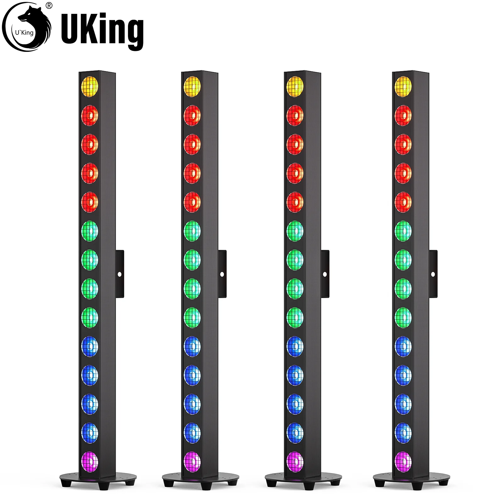 U'King 14X20W RGBW COB barra de luz de escenario píxeles de matriz de alta potencia luces de pared DMX512 luces estroboscópicas de DJ para fiesta show Bar KTV - imagen 2