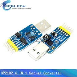 Adaptador CP2102 USB a TTL / RS485 / RS232 para Arduino – 6 en 1