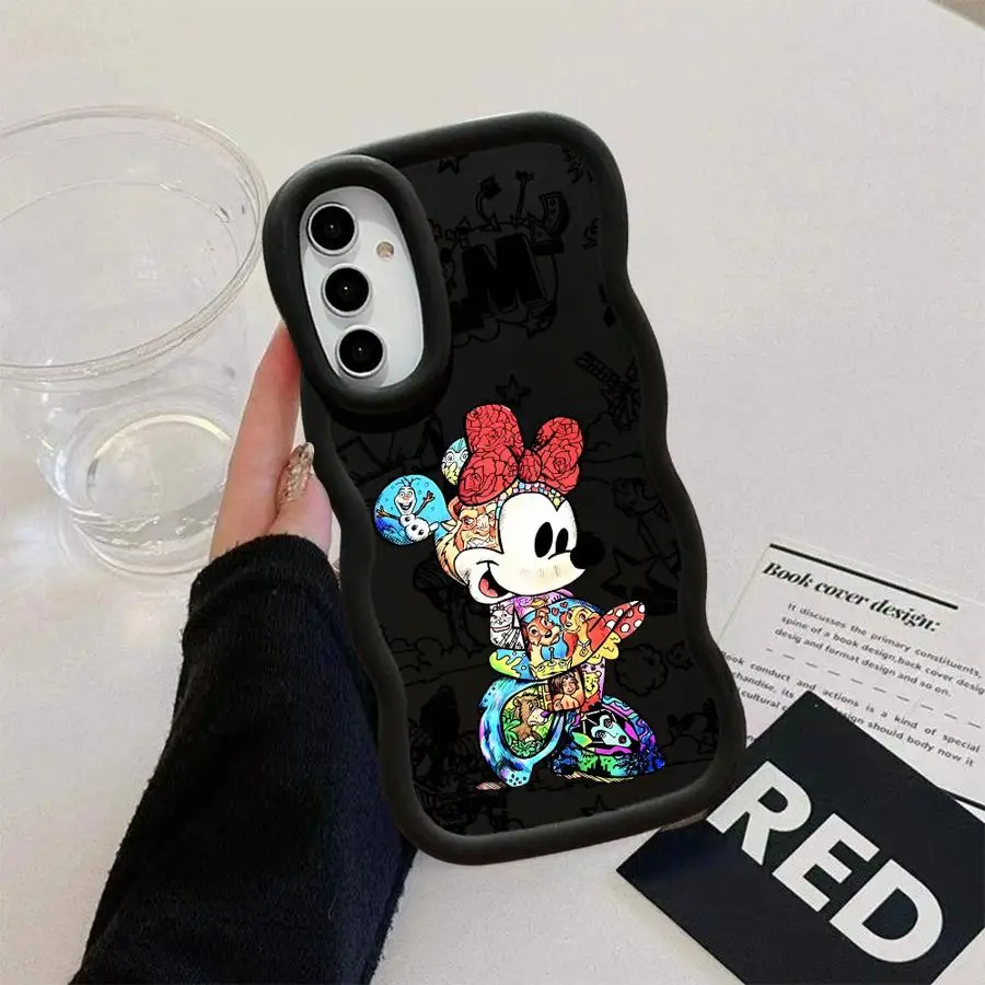 Funda de moda de Mickey Minnie de Disney para Samsung Galaxy A12 A33 A35 A11 A16 A13 A26 A34 A21s A36 A15 A14 funda de teléfono suave - imagen 4