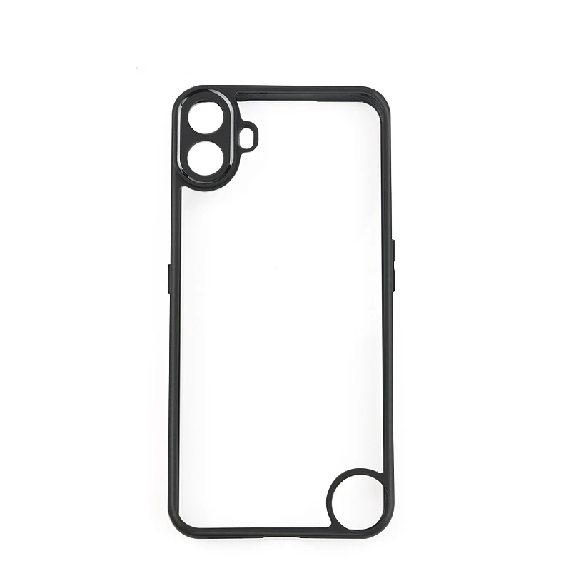 Funda de teléfono para Nothing CMF, 1 Capa, parachoques, marco negro transparente, 1 funda - imagen 3